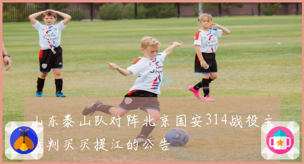 山东泰山队对阵北京国安314战役主裁判买买提江的公告
